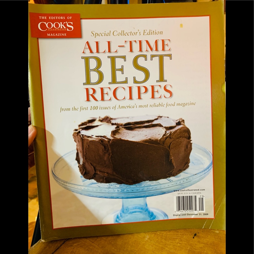 Special Collectors Edition All-Time Best Recipes from The Editors of COOK’S